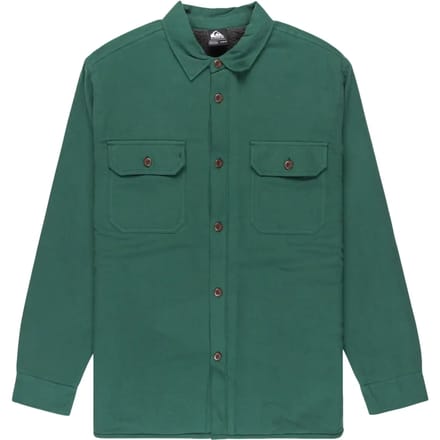 Quiksilver Husson Overhemd Met Lange Mouwen Groen S Man