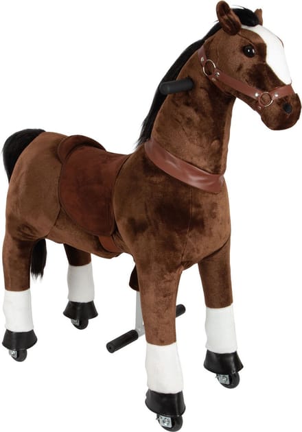 Small Foot - Brown Rocking Horse on Wheels