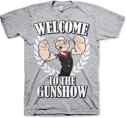 Popeye Welcome To The Gunshow T-shirt, grijs gemêleerd