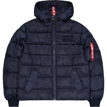 Hooded Puffer Alpha Faux Down Winter Jacket