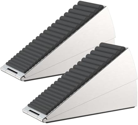 Zware Deurstopper met Compressie - 2 Stuks - 7.5cm Hoog - Geschikt voor Diverse Deuren en Vloeren