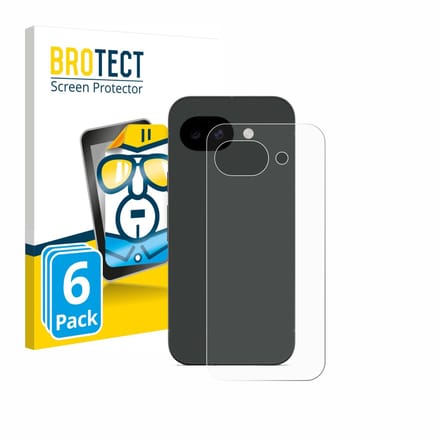 BROTECT - Screenprotector voor Google Pixel 10a (Achterkant) - Folie Beschermfolie transparant 6 Stuks