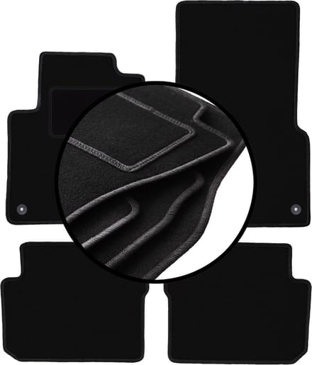 Complete set veloursmatten voor: Smart ForFour I hatchback (2004-2007)