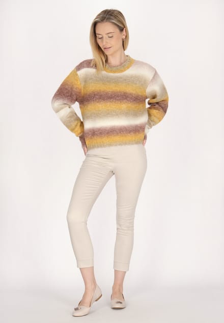 usha Jumper Dames Bruin Veelkleurig