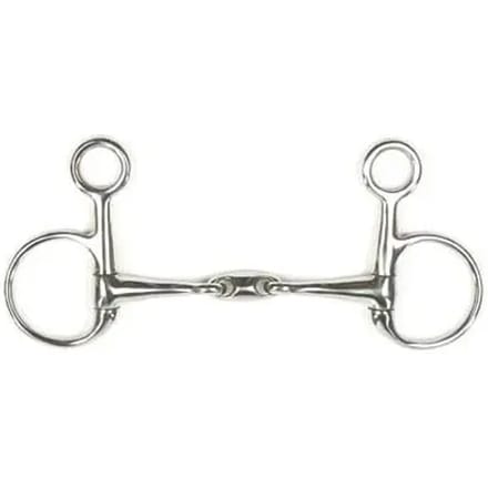 Baucher bit voor paard met dubbele pauze Metalab