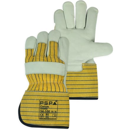1 paar - Werkhandschoenen 'Amerikaantje' PSP 34-100 Corium Canadian, Rundnerfleder (1,0 - 1,2 mm), maat 10 / XL