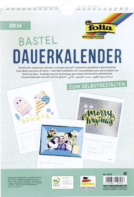 Verjaardagskalender | A4 | Wit