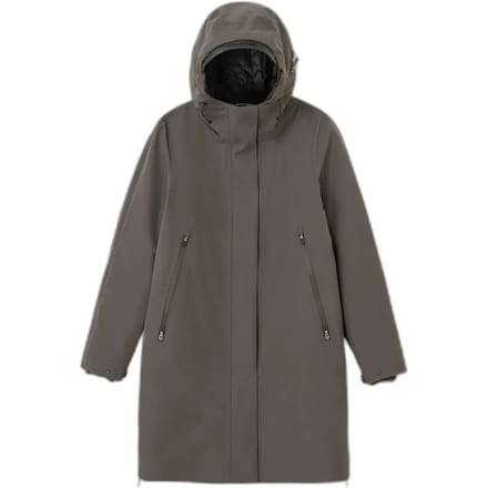 Krakatau Planck Liner Parka Jas Dames Dark Fossil S