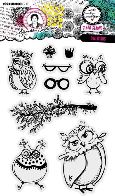 Clear stamps ABM Signature collection - Owlicious nr. 637