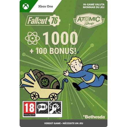 1000 Atoms (+100 extra) - Fallout 76