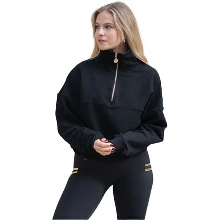 Sweatshirt 1/2 Zip casual dames Wallderinska Edge Cozy