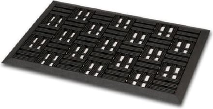 Deurmat - 2x - rubber - buitenmat - 45 x 75 cm - schoonloopmat