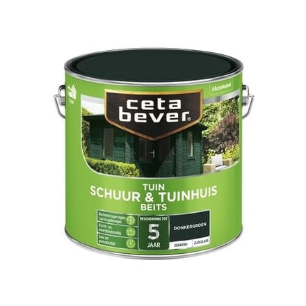 Cetabever - Tuinbeits Schuur & Tuinhuis Dekkend - Donkergroen - 750 Ml