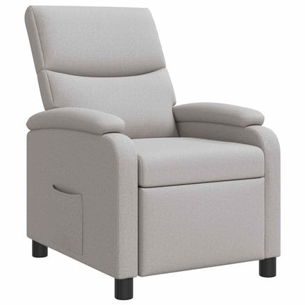 vidaXL Relaxfauteuil Wolkengrijs Stof