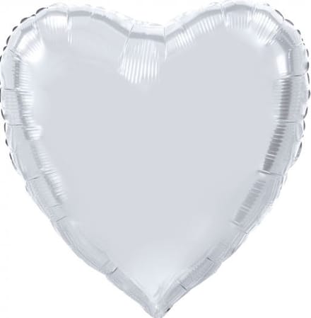 Wefiesta Folieballon Hartvorm Xl 92 Cm Zilver