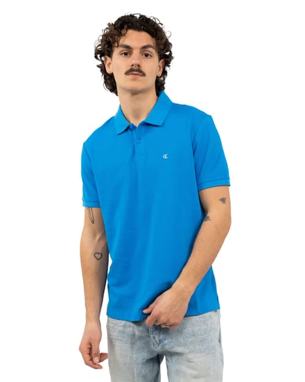 Straight fit Poloshirt met Labelstitching