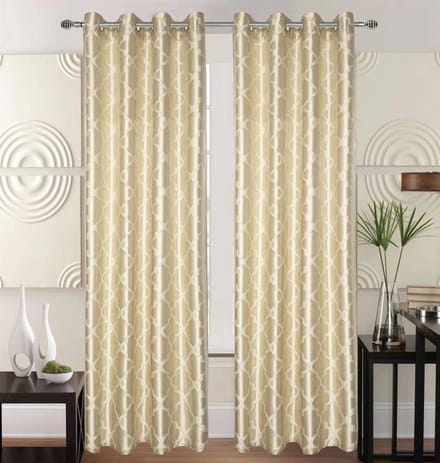 Kant en klaar Gordijn - Met ringen - 140x240 cm - Beige