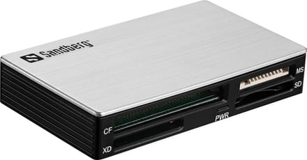 Sandberg-133-73 - USB 3.0- Multi Card Reader- Zwart- Grijs