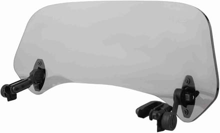 Verstelbaar Windscherm - Universele Motorfiets - Gemodificeerde Voorruit - Windschermspoiler - Luchtdeflector (Klein gerookt)