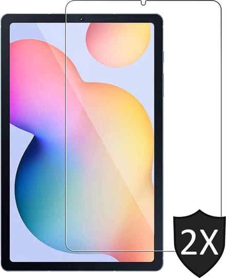 Screenprotector geschikt voor Samsung Tab S6 Lite - Glas Screen Protector - 2 Stuks
