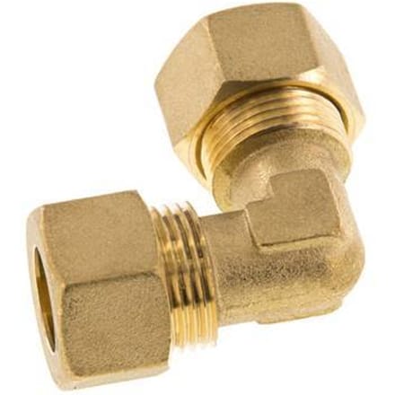 14mm Messing L-Knelfitting 90 graden 89 Bar DIN EN 1254-2