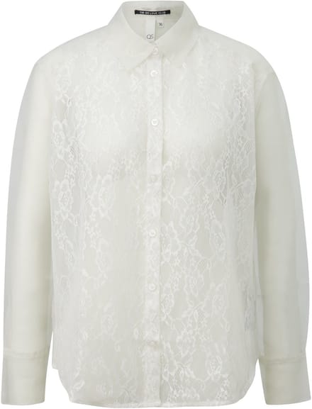 Transparante Blouse met Kant Voorkant Dames QS