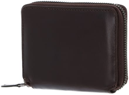 LEONHARD HEYDEN Leren Portemonnee Roma Zip Around Wallet Brown Donkerbruin