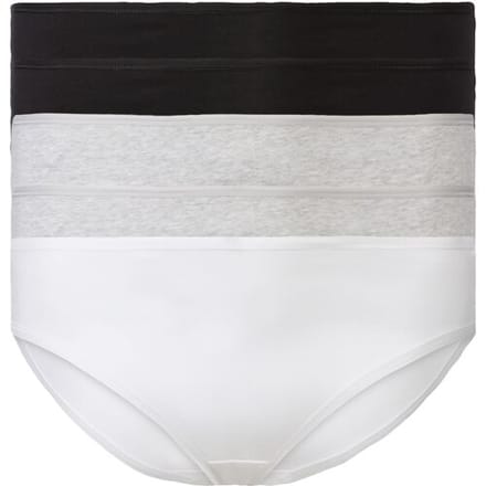 ESMARA 5 dames slips (Zwart/grijs/wit, XL (48/50))