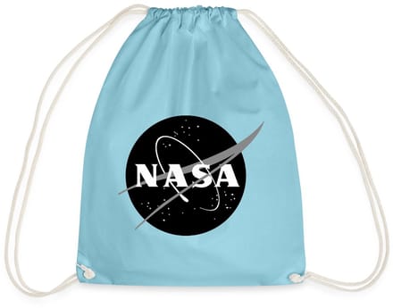 NASA zwart-wit klassiek logo Gymtas