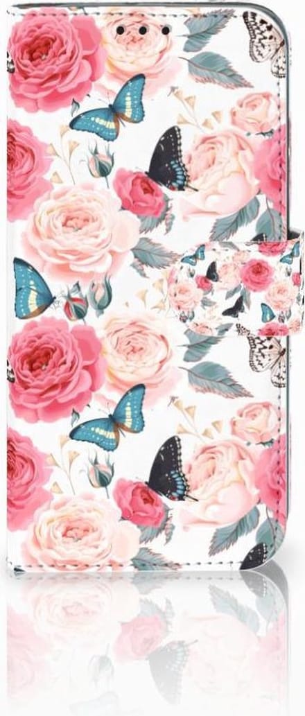Honor 10 Lite Hoesje Butterfly Roses