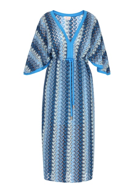 IZIA Jurk Dames Blauw Veelkleurig