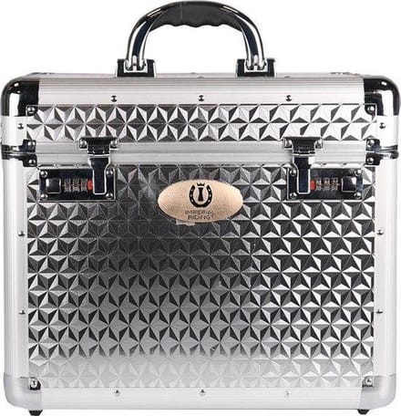 Imperial Riding - Grooming Box Shiny - Silver - 38x28x32 cm