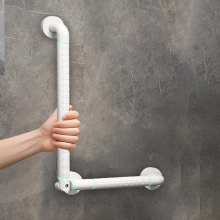 Veilige Handgrepen voor Senioren - Draaibare Antislip Douchegreep en Wandmontage
