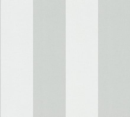 STREPEN BEHANG | Linnenstructuur - Wit Grijs - A.S. Création Pure Elegance