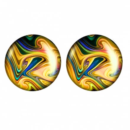 Clip oorbellen Orla 2 cm geel