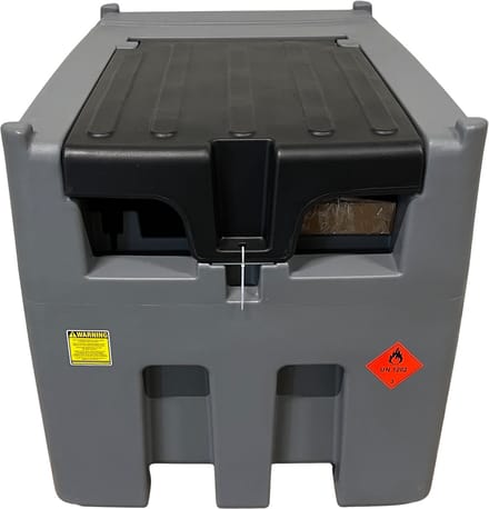 Mobiele GOODYEAR TITANFUEL professionele dieseltank 400 liter met 12 volt pomp
