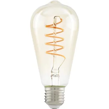 EGLO LED spot ST64 Spiral 4W/822 270 lumen amber 3-step dimmable E27