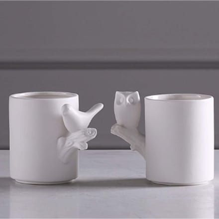 Keramische Kleine Vogel Shape Home Decoration Ornamenten Ceramic Flower bloem vaas (Size : Style one)