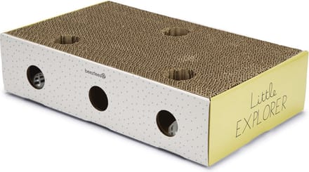 BEEZTEES | Beeztees Kitten Krabplank Box Riva Geel / Wit