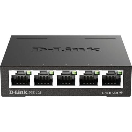 D-Link DGS-105/E DGS-105 Netwerk switch 5 poorten 1 GBit/s