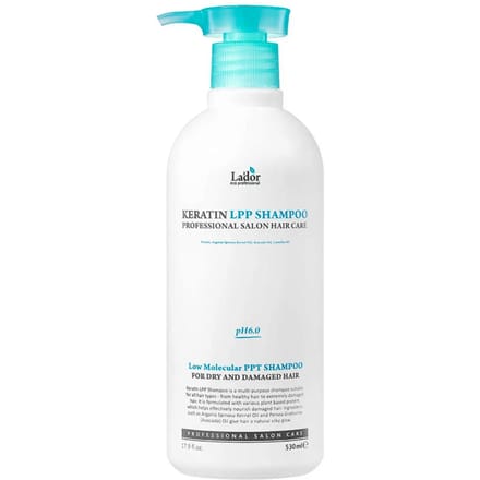 Lador Keratine LPP Shampoo Proteïne Voedend Schade Herstellend 530ml