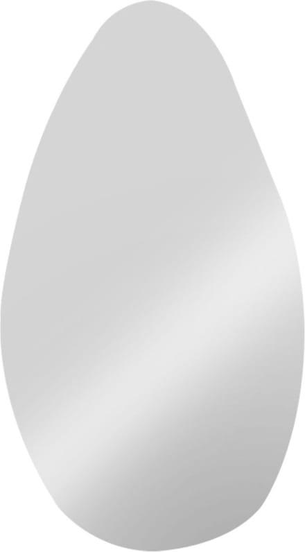 Present Time Spiegel Drop - Zilver - 1x50x90cm - Retro