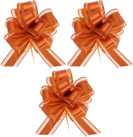 Dailygoods - Set van 3 Matte Geschenkstrikken in Roségoud