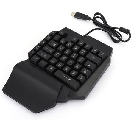 Eenhands Toetsenbord voor PUBG Computer Mechanisch Gaming Accessoire met Opvallende Verlichting