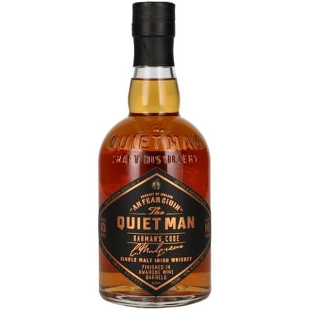 The Quiet Man Irish Whiskey The Quiet Man BARMAN'S CODE 10 Years Old AMARONE FINISHED 43% Vol. 0,7l