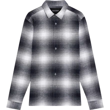 Lyle & Scott Flanellen Heren Overhemd (Nachthemel/Wit)