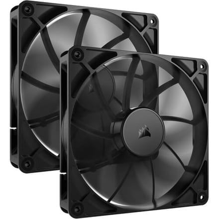 Corsair RS140 - dual-pack - Case ventilator - 140mm - Black - 36 dBA