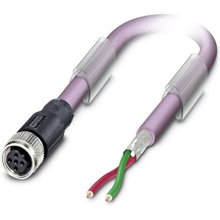 Phoenix Contact 1507308 Sensor/actuator dataconnector, geassembleerd M12 Aantal polen (sensoren): 2 Bus, recht 5.00 m 1 stuk(s)