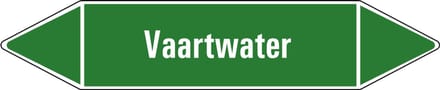 Vaartwater leidingmarkering op vel 75 x 17 mm - 8 per vel