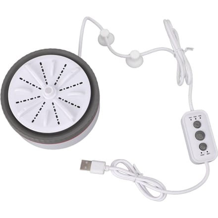Mini Turbo Wasmachine Getimed Instelbaar Multifunctioneel USB-voeding Draagbare Mini Turbo Wasmachine grijze kleur